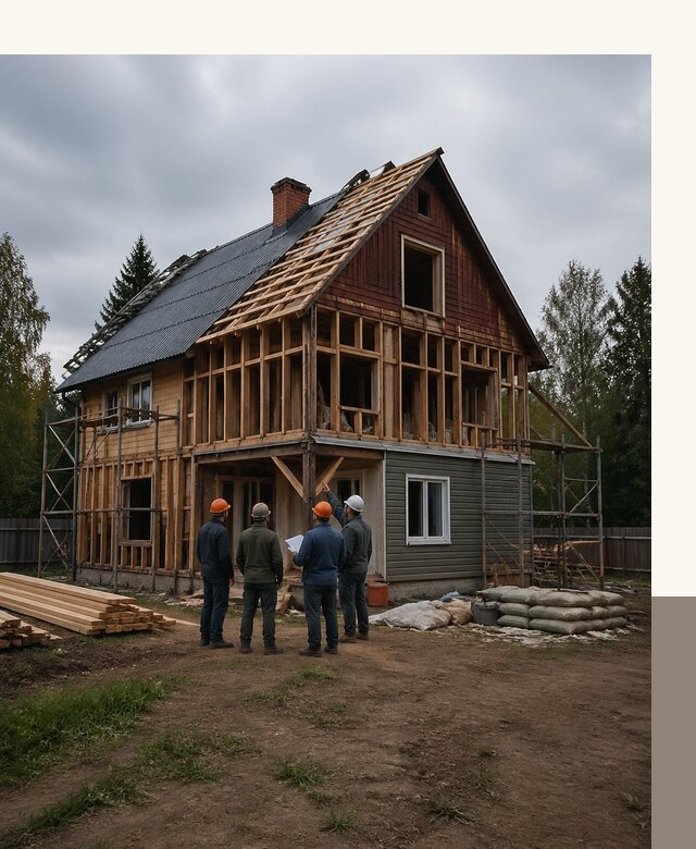 Реконструкция дачного дома в Лыткарине под ключ с проектом