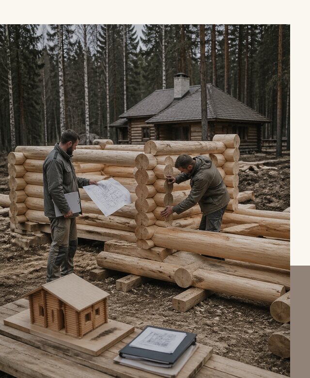 Проектирование и строительство домов из бревна в Лыткарине